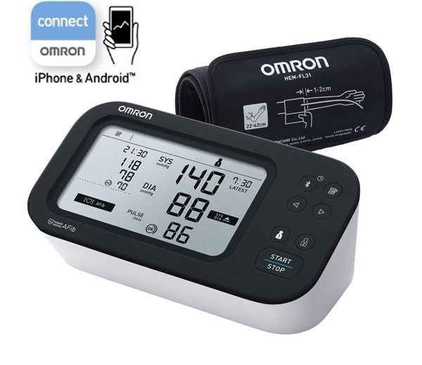 Bild von M7 Intelli IT AFib mit OMRON Connect.